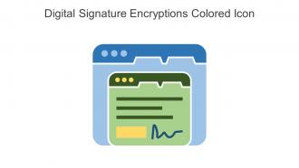 Digital Signature Encryptions Colored Icon In Powerpoint Pptx Png And Editable Eps Format