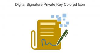 Digital Signature Private Key Colored Icon In Powerpoint Pptx Png And Editable Eps Format
