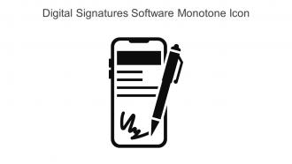Digital Signatures Software Monotone Icon In Powerpoint Pptx Png And Editable Eps Format