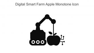 Digital Smart Farm Apple Monotone Icon In Powerpoint Pptx Png And Editable Eps Format