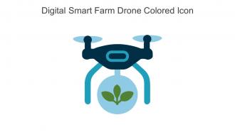 Digital Smart Farm Drone Colored Icon In Powerpoint Pptx Png And Editable Eps Format