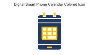 Digital Smart Phone Calendar Colored Icon In Powerpoint Pptx Png And Editable Eps Format