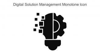Digital Solution Management Monotone Icon In Powerpoint Pptx Png And Editable Eps Format