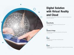 Digital solution with virtual reality and cloud