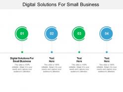 Digital solutions for small business ppt powerpoint presentation show design inspiration cpb