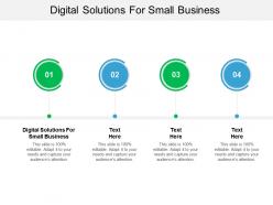 Digital solutions for small business ppt powerpoint tutorials cpb