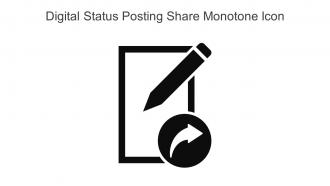 Digital Status Posting Share Monotone Icon In Powerpoint Pptx Png And Editable Eps Format