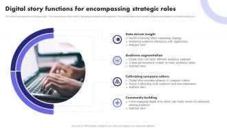 Digital Story Functions For Encompassing Strategic Roles