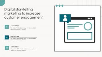 Digital Storytelling Marketing To Increase Customer Engagement