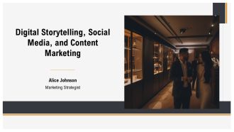 Digital Storytelling Social Media And Content Marketing PPT Mockup AT