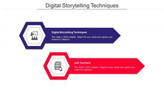 Digital Storytelling Techniques Ppt Powerpoint Presentation Portfolio Icon Cpb