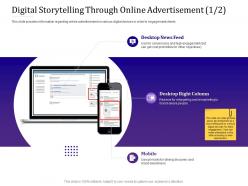 Digital storytelling through online advertisement 1 2 remarketing ppt powerpoint styles