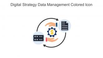 Digital Strategy Data Management Colored Icon In Powerpoint Pptx Png And Editable Eps Format