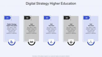 Digital Strategy Higher Education In Powerpoint And Google Slides Cpb