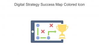 Digital Strategy Success Map Colored Icon In Powerpoint Pptx Png And Editable Eps Format