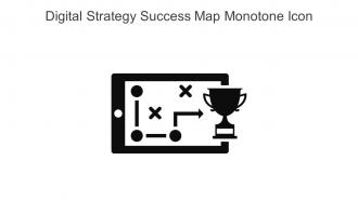 Digital Strategy Success Map Monotone Icon In Powerpoint Pptx Png And Editable Eps Format