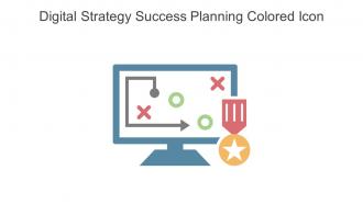 Digital Strategy Success Planning Colored Icon In Powerpoint Pptx Png And Editable Eps Format