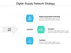 Digital supply network strategy ppt powerpoint presentation gallery demonstration cpb