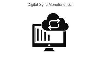 Digital Sync Monotone Icon In Powerpoint Pptx Png And Editable Eps Format