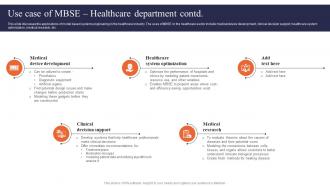 Digital Systems Engineering Use Case Of Mbse Healthcare Department Image Best