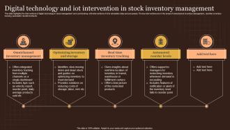 Digital Technology And Iot Intervention In Stock Inventory Management