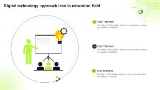 Digital Technology Approach Icon In Education Field