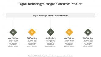 Digital Technology Changed Consumer Products In Powerpoint And Google Slides Cpb