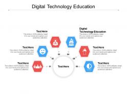 Digital technology education ppt powerpoint presentation icon examples cpb