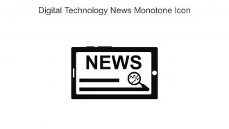 Digital Technology News Monotone Icon In Powerpoint Pptx Png And Editable Eps Format