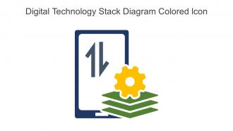 Digital Technology Stack Diagram Colored Icon In Powerpoint Pptx Png And Editable Eps Format