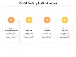 Digital testing methodologies ppt powerpoint presentation slides graphics tutorials cpb