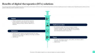 Digital Therapeutics Adoption Challenges Benefits Of Digital Therapeutics Dtx Solutions
