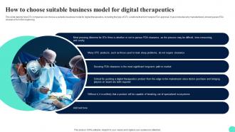 Digital Therapeutics Adoption Challenges How To Choose Suitable Business Model For Digital