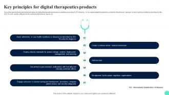 Digital Therapeutics Adoption Challenges Key Principles For Digital Therapeutics Products