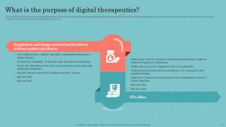 Digital Therapeutics Development Powerpoint Presentation Slides Template Interactive