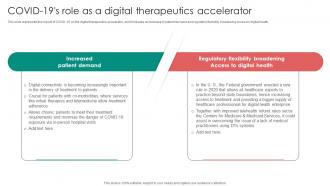 Digital Therapeutics Functions Covid 19s Role As A Digital Therapeutics Accelerator