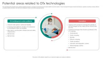 Digital Therapeutics Functions Potential Areas Related To DTX Technologies