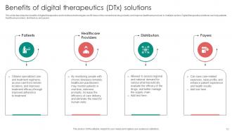Digital Therapeutics Functions Powerpoint Presentation Slides Professional Informative