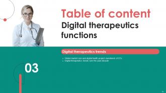 Digital Therapeutics Functions Powerpoint Presentation Slides Interactive Informative