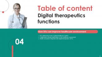 Digital Therapeutics Functions Powerpoint Presentation Slides Analytical Informative