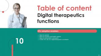 Digital Therapeutics Functions Powerpoint Presentation Slides Professional Analytical