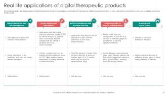 Digital Therapeutics Functions Powerpoint Presentation Slides Captivating Analytical