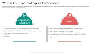 Digital Therapeutics Functions What Is The Purpose Of Digital Therapeutics