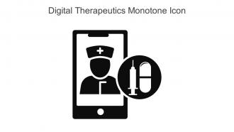 Digital Therapeutics Monotone Icon In Powerpoint Pptx Png And Editable Eps Format