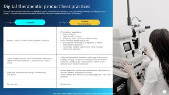 Digital Therapeutics Types Digital Therapeutic Product Best Practices Ppt Topics