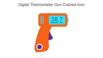 Digital Thermometer Gun Colored Icon In Powerpoint Pptx Png And Editable Eps Format