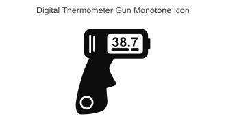 Digital Thermometer Gun Monotone Icon In Powerpoint Pptx Png And Editable Eps Format