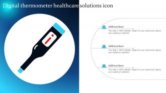 Digital Thermometer Healthcare Solutions Icon