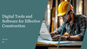 Digital Tools And Software For Effective Construction PPT Sample AT