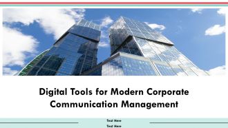 Digital Tools For Modern Corporate Communication Management PPT PowerPoint AT